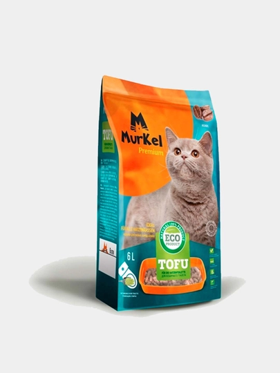 Тофу наполнитель Murkel с ароматом зелёного чая, 6000 мл