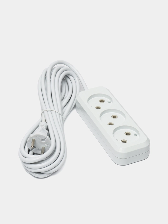 Universal elektr uzatma kabeli,udinitel troynik, 3, 5, 8, 10, 15 metr - 