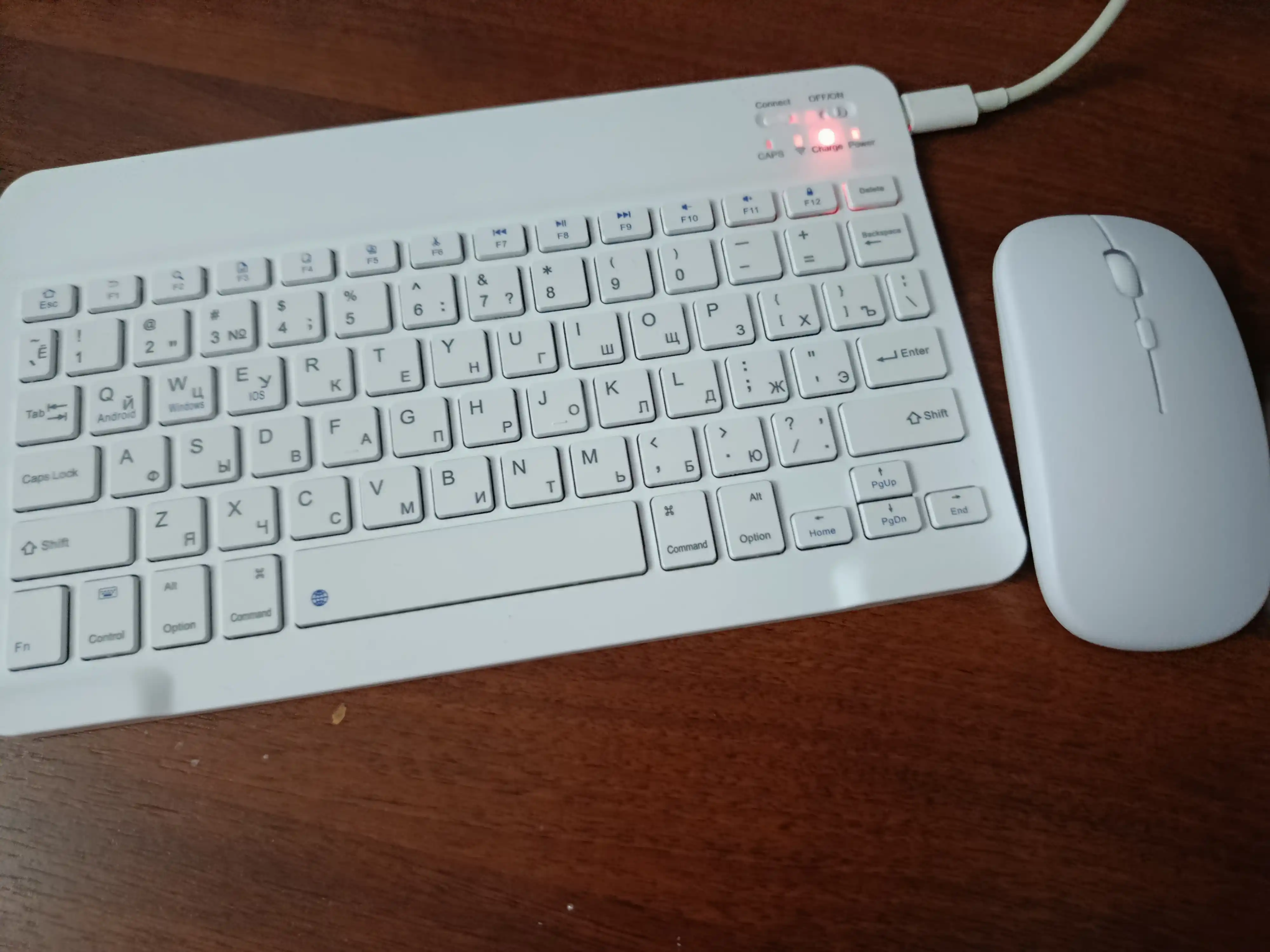 Kompyuter, planshet va telefon uchun simsiz Bluetooth klaviatura va sichqoncha, Ultra Slim