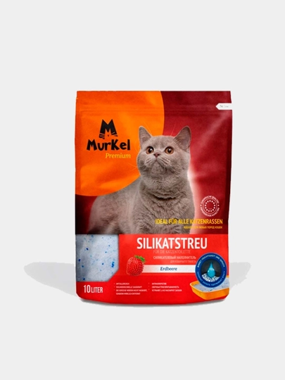 Силикагелевый наполнитель Murkel с ароматом клубники 1800 г