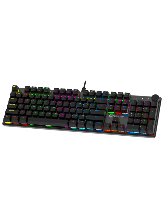 Mexanik  o'yin klaviaturasi MK009 Pro,MeeTion, 104 tugma, geymerlar uchun, RGB yoritgichli