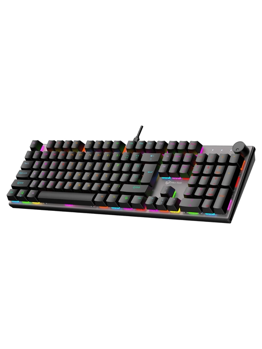 Mexanik  o'yin klaviaturasi MK009 Pro,MeeTion, 104 tugma, geymerlar uchun, RGB yoritgichli