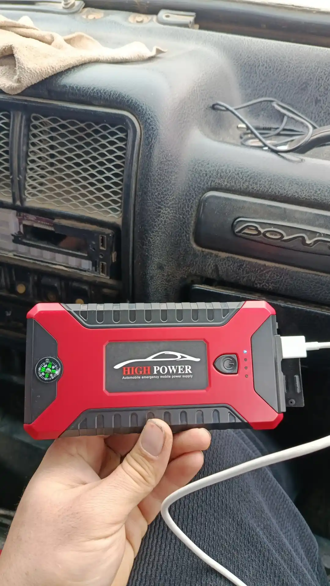 Avtomobilni ishga tushirish moslamasi, quvvatlash moslamasi, 99800mAh