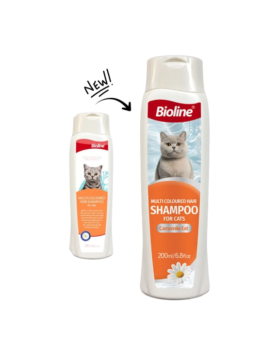Ko'p rangli mushuklar uchun shampun, 200 ml