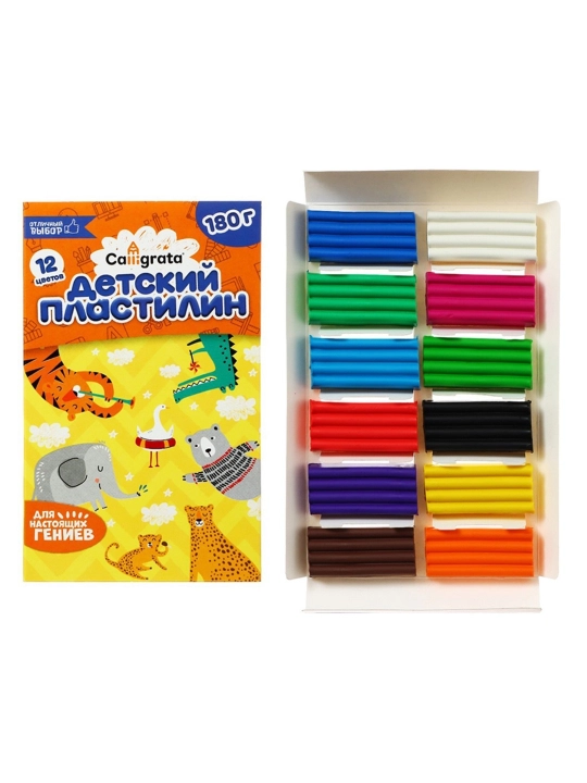 Calligrata plastilin, 12 xil rang, 180 gr