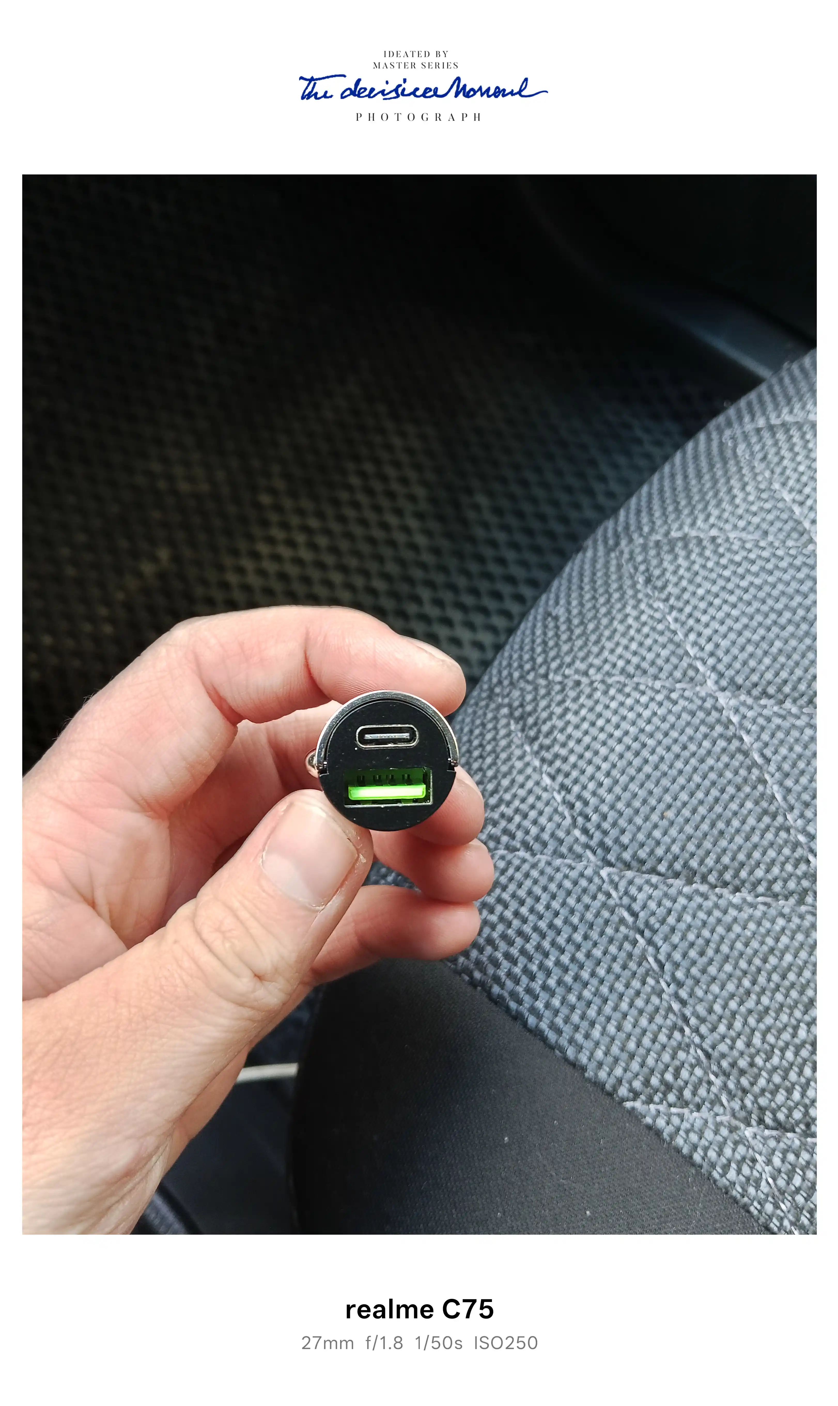 Avtomobil zaryadlovchi, USB-A + Type C