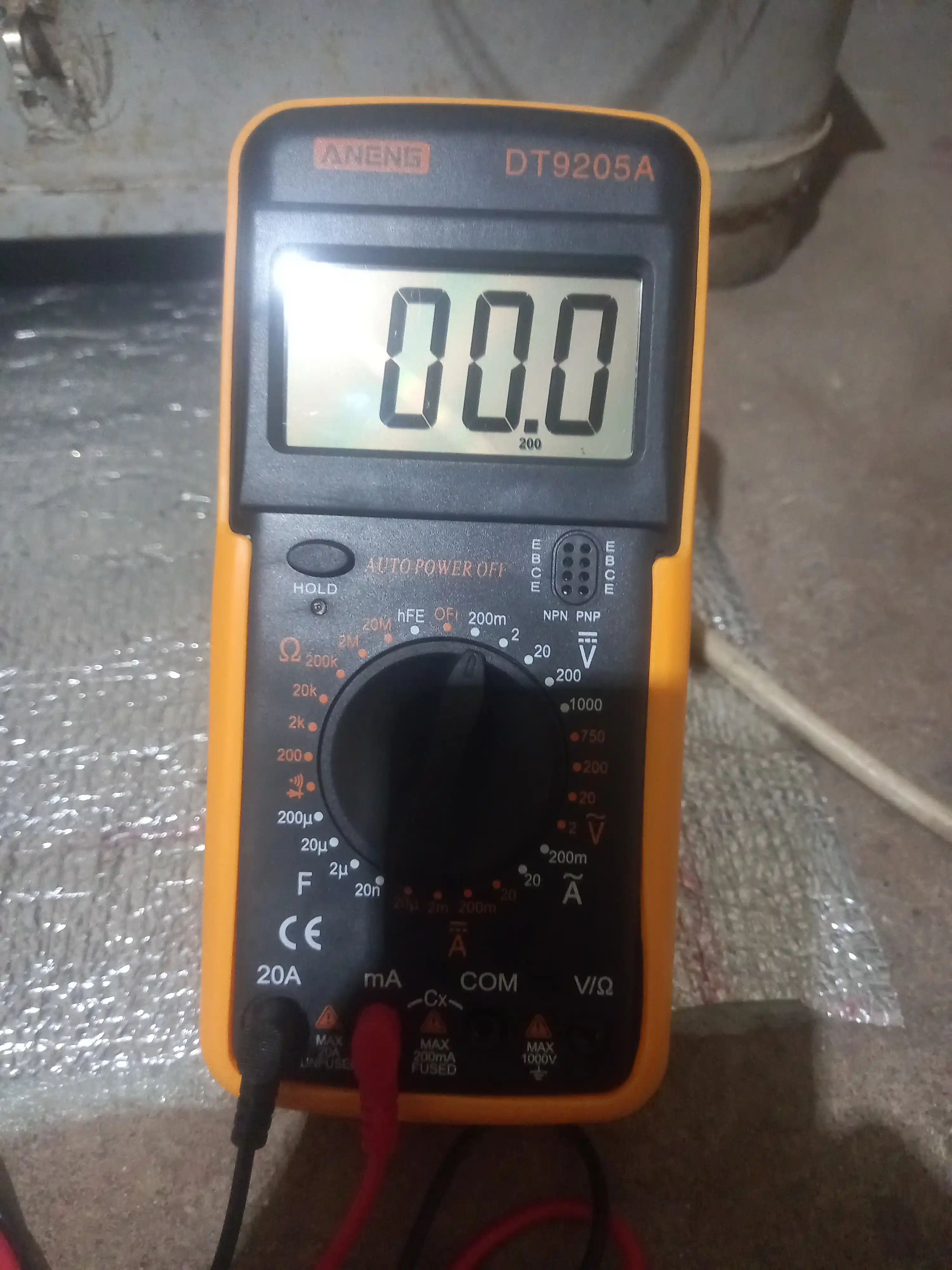 Multimetr DT-9205A ko'p funktsiyali raqamli multimetri, professional tester, LCD displey