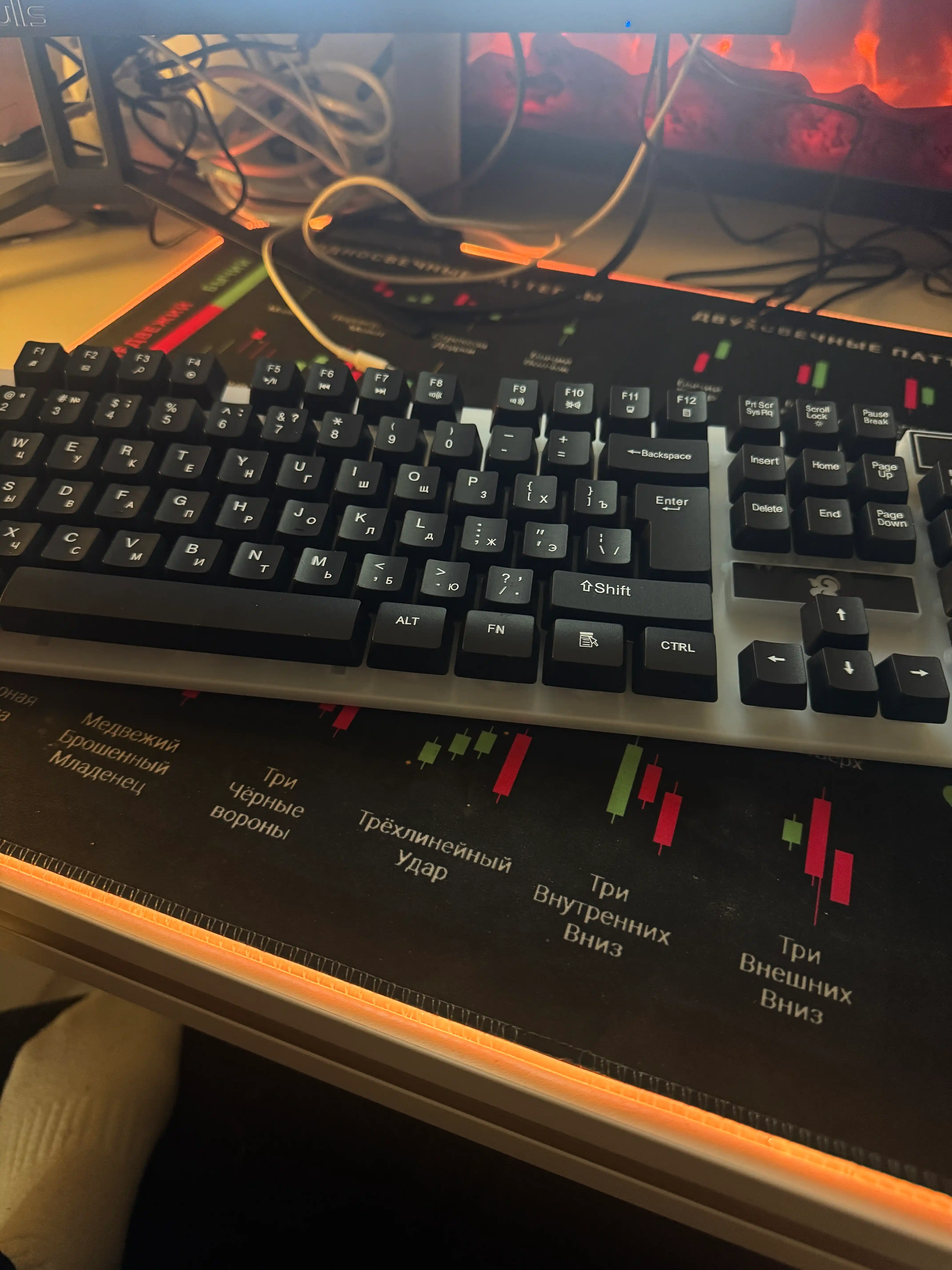 Игровая клавиатура gtx350-с RGB-подсветкой, мембранная, с проводным подключением