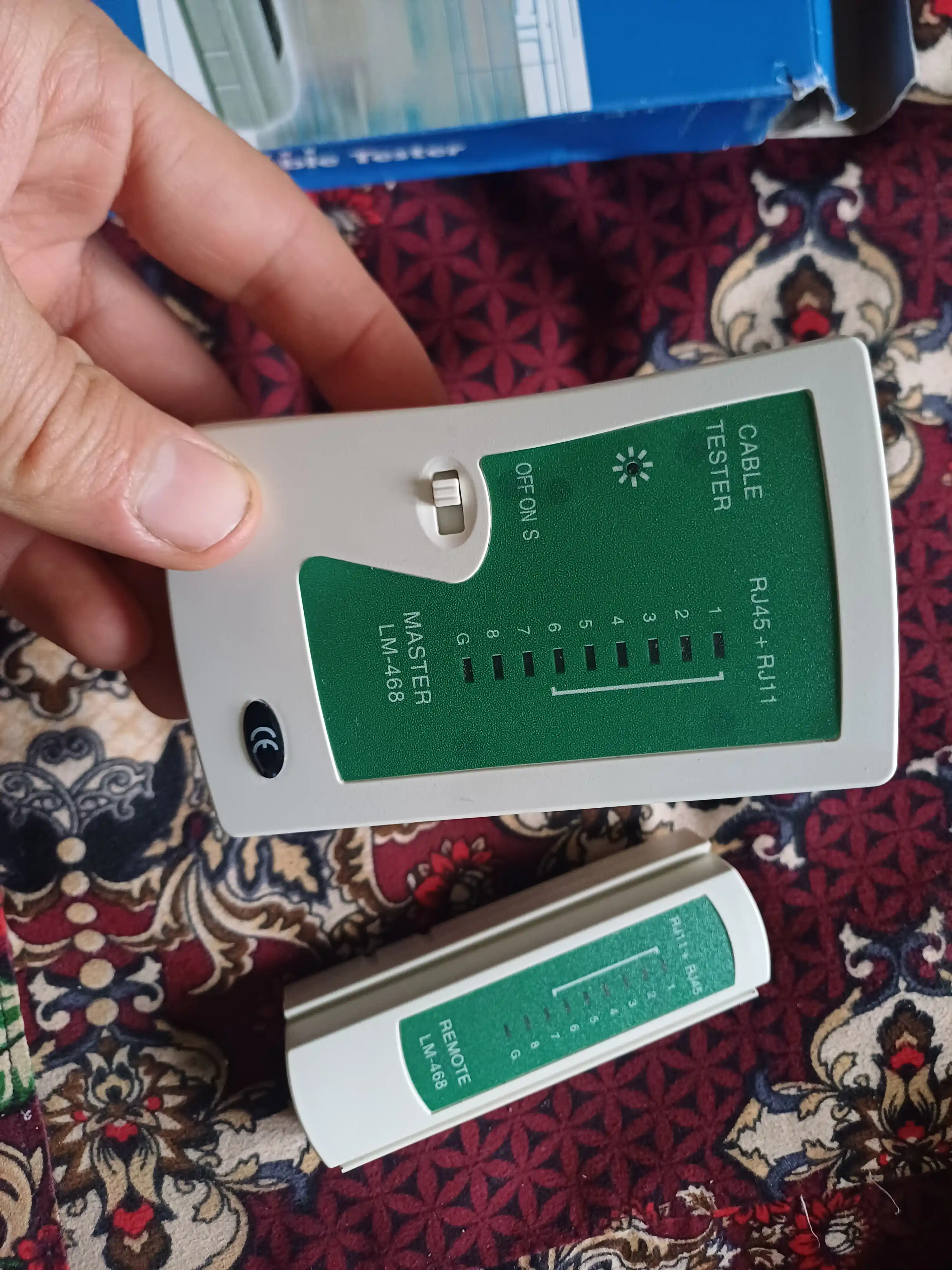 Лан тестер, для проверки сетевого кабеля RJ45 - RJ11