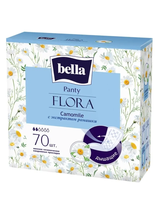 Женские ежедневные прокладки Bella Flora Panty, 70 шт - 