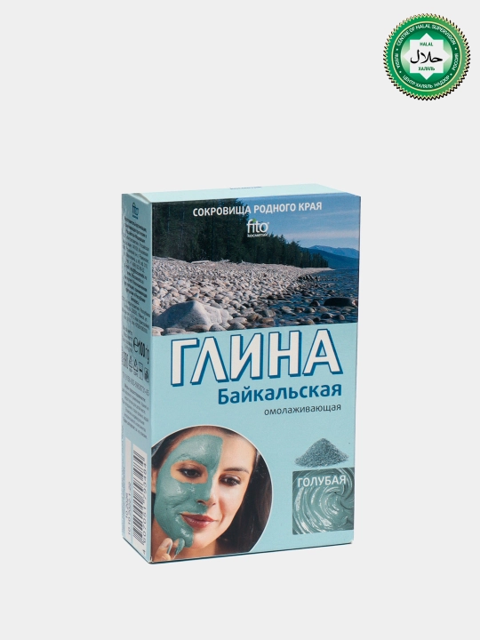 Глина косметическая fito, голубая байкальская, 100 г - 