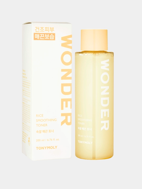 Terini Silliqlovchi,Tiniqlashtiruvchi,Quruq, Sezgir Teri uchun, TONYMOLY Wonder Rice Toner