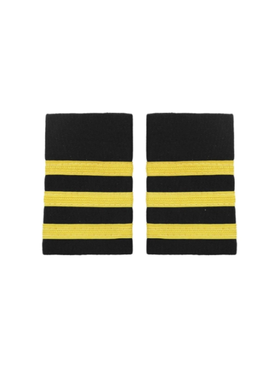 Pilot Pogoni – 3 Liniyali Qora/Oltin, juft