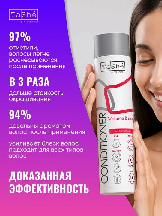 Soch uchun tiklovchi, sulfatsiz, professional konditsioner, Tashe Professional