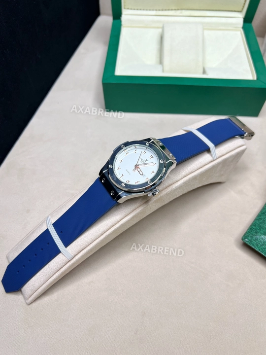 Hublot soati erkaklar uchun remeshok hidli "shokolat" sana ko'rsatkichli sovg'a qutsida