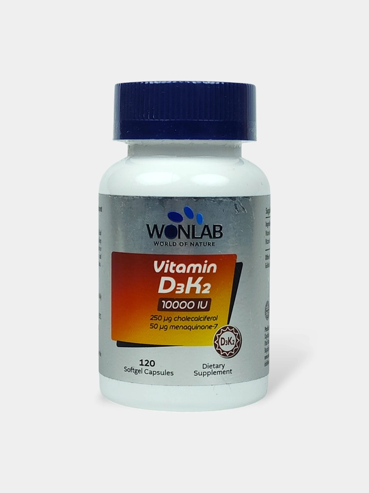 Wonlab Vitamin D3 K2 10000 МЕ, 120 мягкие капсулы