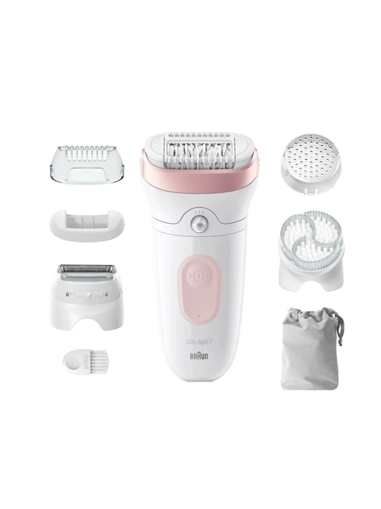 Braun Эпилятор Silk-epil SE7 7060 Senso smart 2-в-1, беспроводной, влажный и сухой SE7060