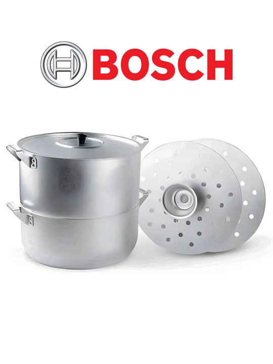Bosch’dan manti-qozon — xonim, manti va xinkali uchun mantiqozon, 4 diskli