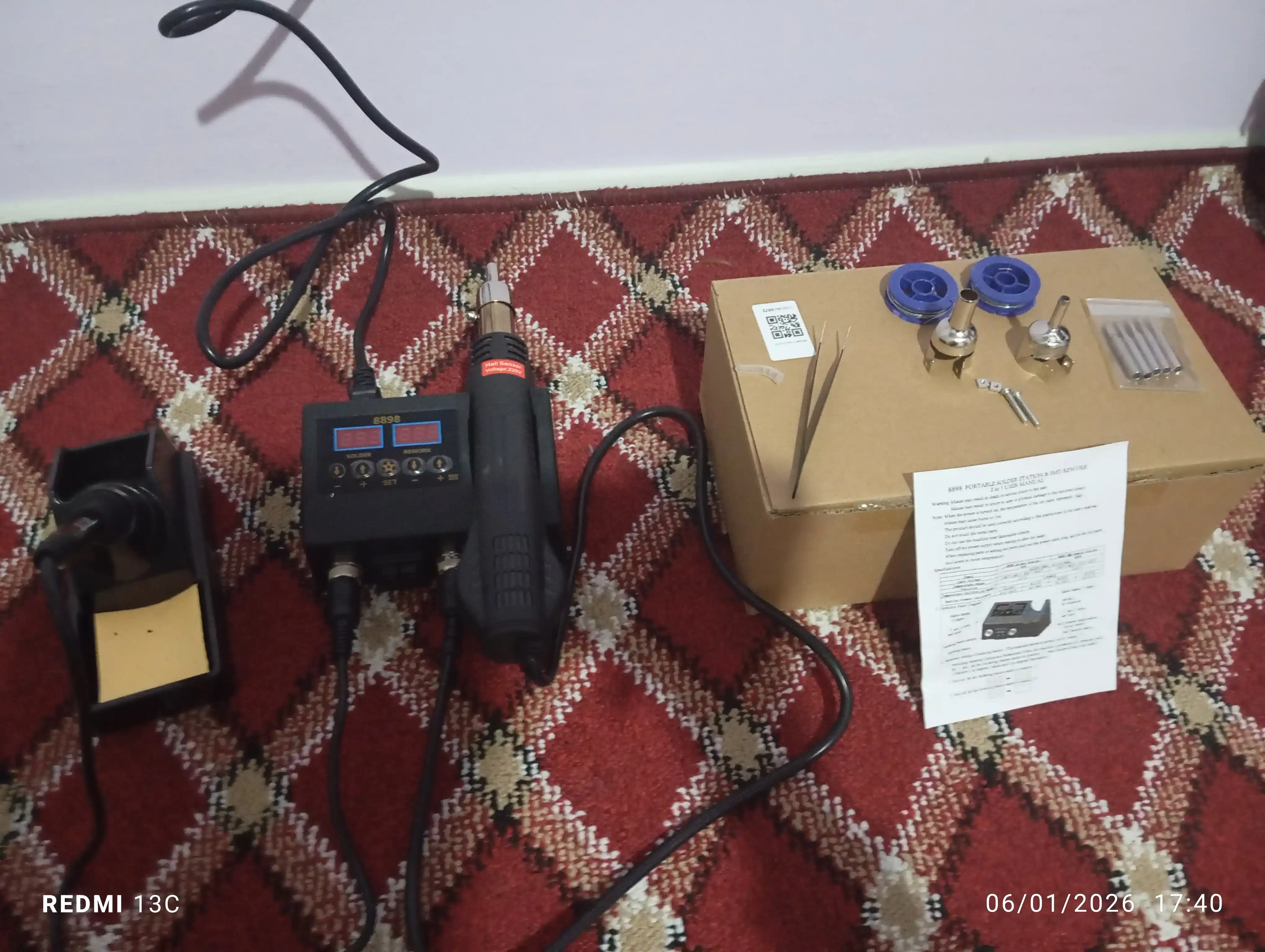Паяльная станция , паяльный набор