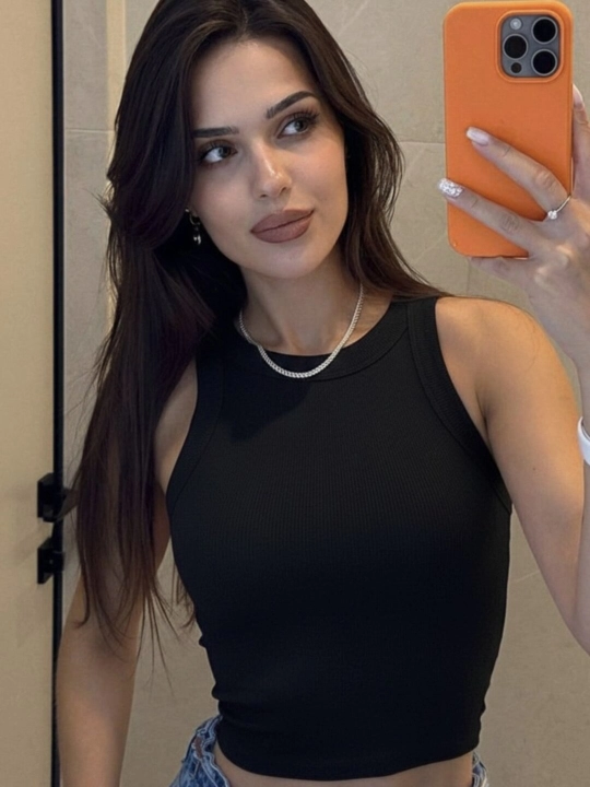 Top mayka, futbolka, asosiy, paxtadan, kichik o‘lchamda,krop top, mayka