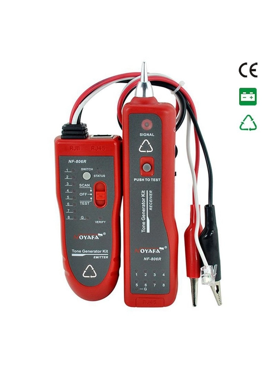 Сетевой кабельный тестер витой пары, трас соискатель NF-806R, LAN RJ-45, RJ-11 