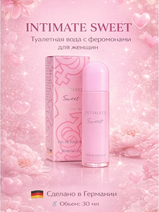 Xushbo'ylangan suv Intimate Pheromone, Fresh, Touch, Sweet, Clain, 30 ml