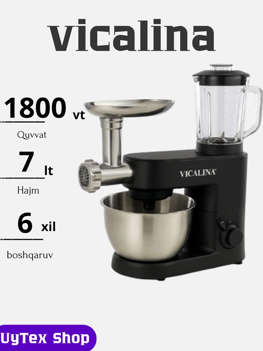Vicalina 5L/6.3L/7L planetar mikser, statsionar - 