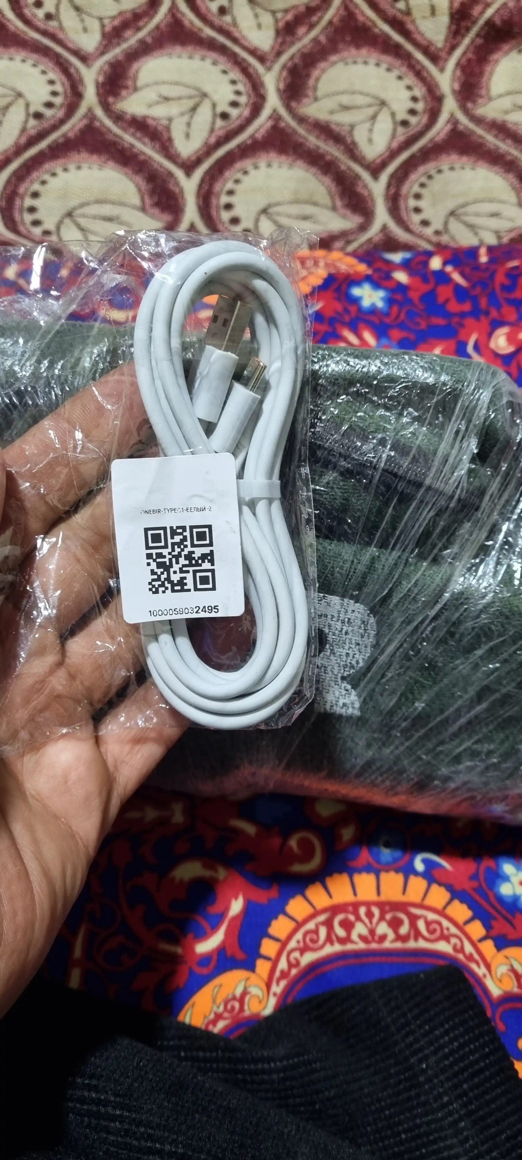 USB Type-C 3.0 kabeli, 6A, mustahkam, tez zaryadlash va ma’lumot uzatish uchun