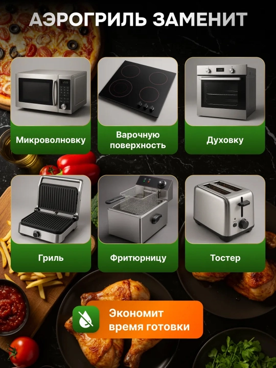Аэрогриль Sonifer SF-1047, SF-1034S, SF-1028PRO