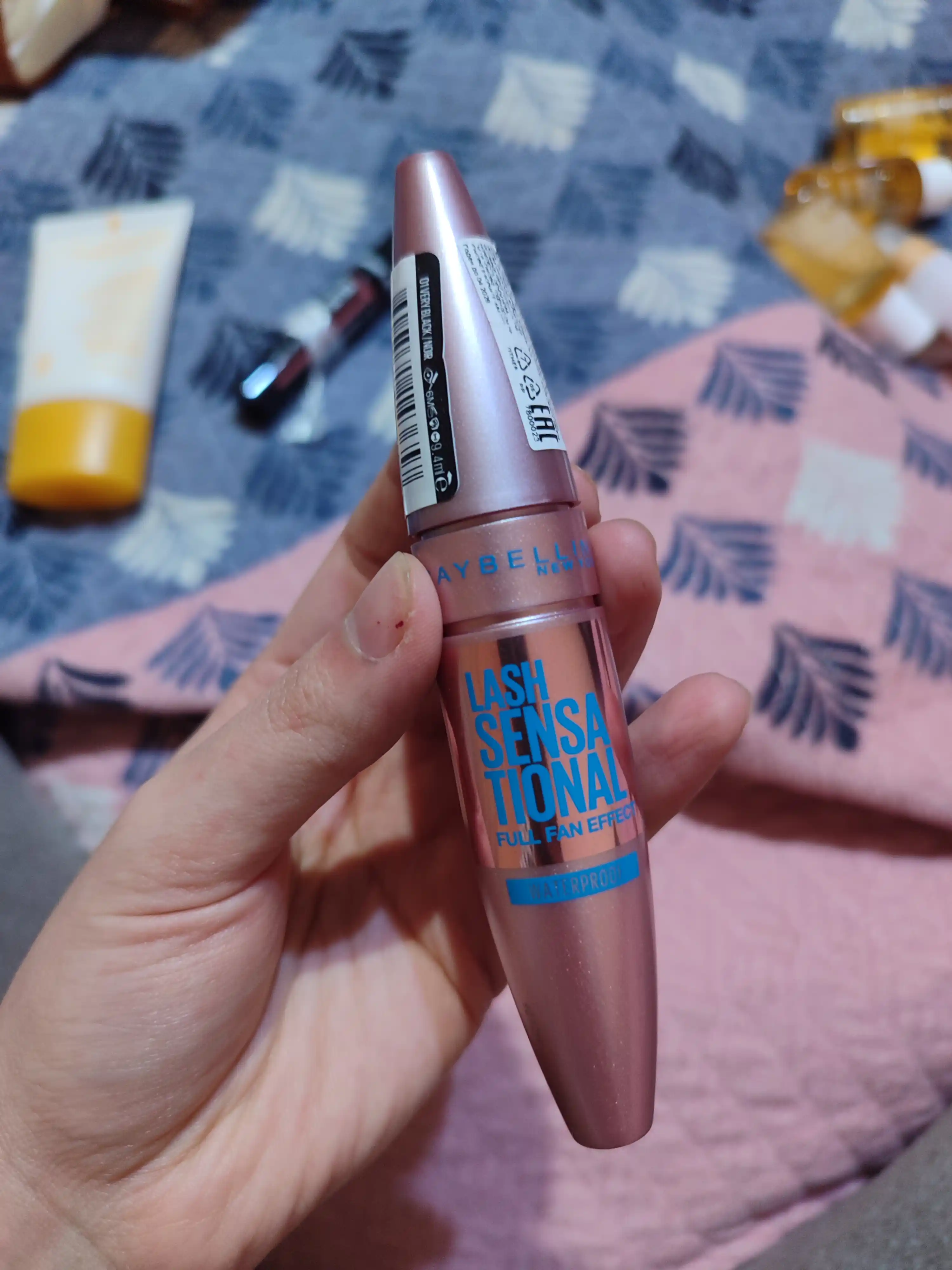Тушь для ресниц Maybelline New York Lash Sensational, водостойкая, черный