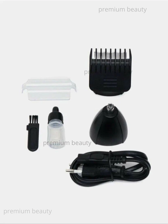 Триммер, Geemy/Daling для бороды, носа, ушей, 3 в 1, USB, титановые лезвия