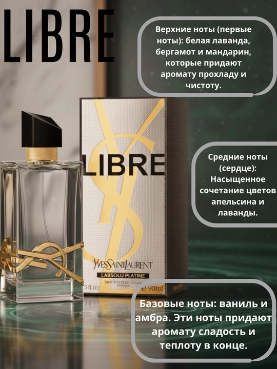 LIbre L’Absolu Platine — женский парфюм с выразительным характером и стойким ароматом