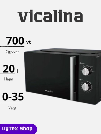 Vicalina MW печь 20 L 700 W VL-114D/115D/116D/122D – удобное управление — BETOVOY-VICALINEPECHLAR-ЧЕРНСТЕ