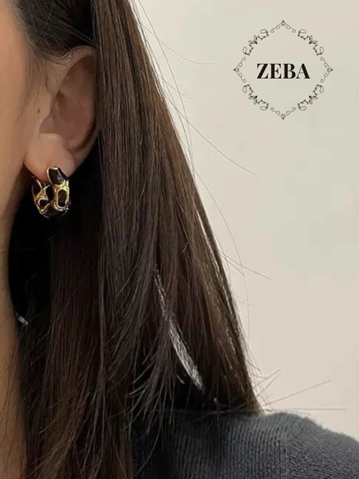 Серьги женские, разные формы — ZEBA-ZIRELEG-УГОЛЬН
