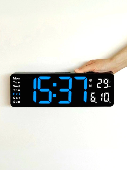 Elektron stol soati, budilnik, kalendar, xona harorati o'lchovchi, aqlli soat