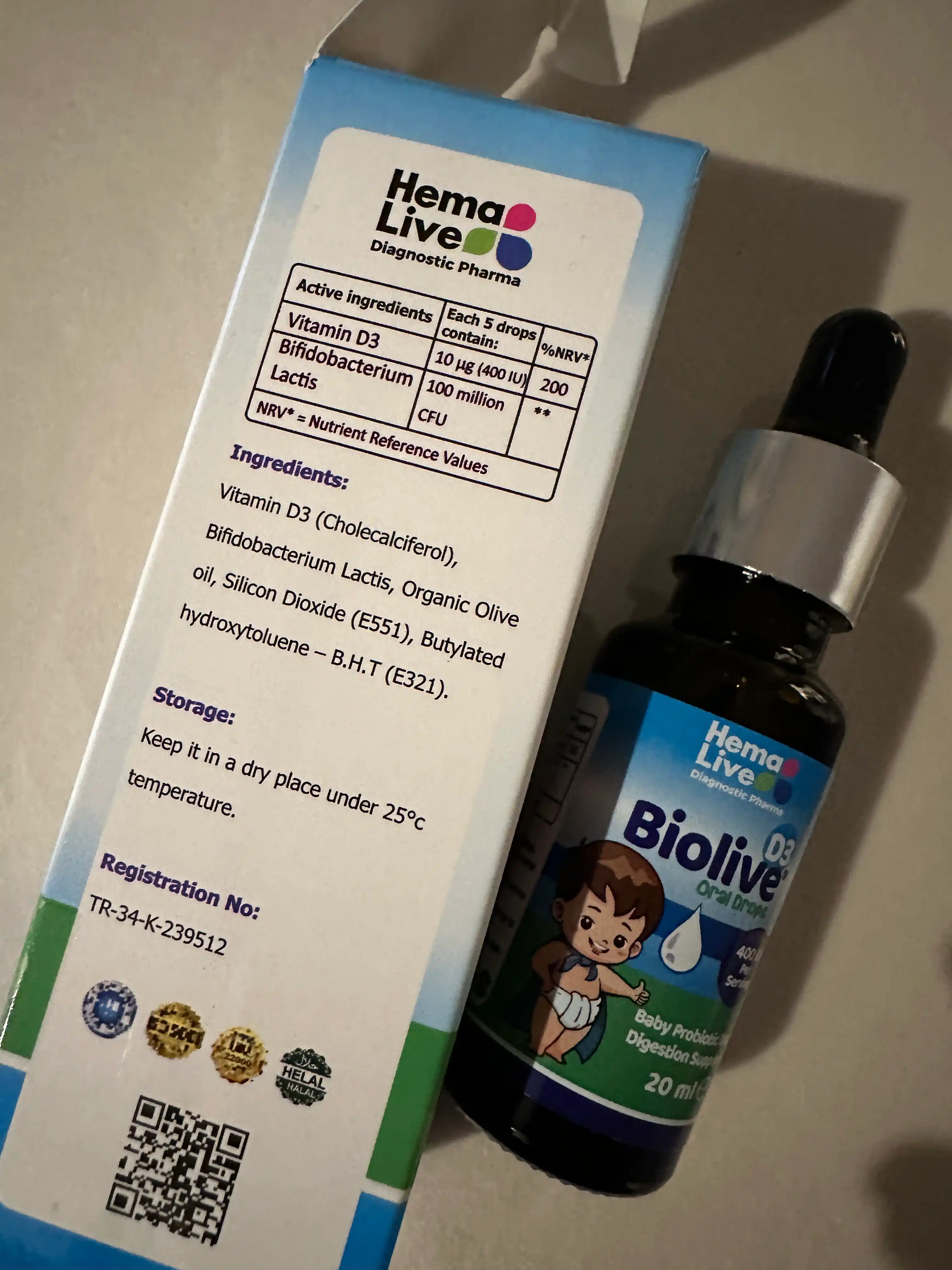 Капли Biolive витамин д 3 с пробиотиком, vitamin d3, витамины для детей, для младенцев