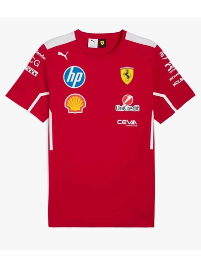 Футболка Formula 1 Scuderia Ferrari Puma, красная, спортивная, унисекс
