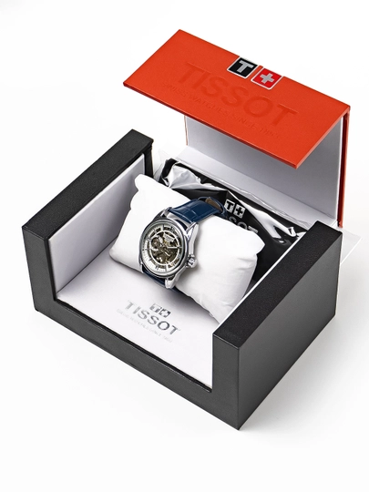 Мужские часы TISSOT 1853 Automatic, дизайн, в подарочной коробке — MICRO1-TISSOT-СИНИЙ