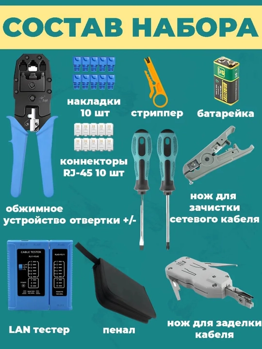 Набор инструментов Cabeus HT-TK-01