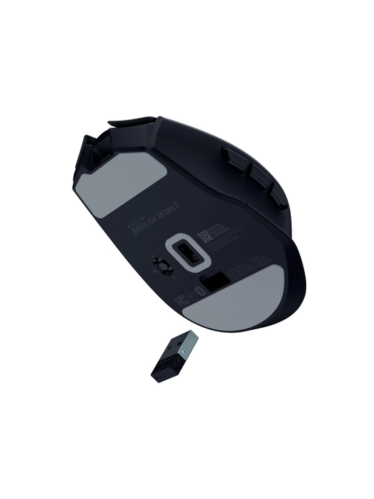Razer Basilisk Mobile simsiz o‘yin sichqonchasi, RGB yoritgichli, 18000 dpi, 1K, 10 tugma