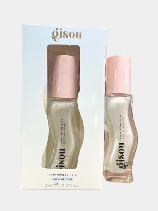 Увлажняющее масло для сухих губ с мёдом Coconut Frost, глянцевый эффект Gisou