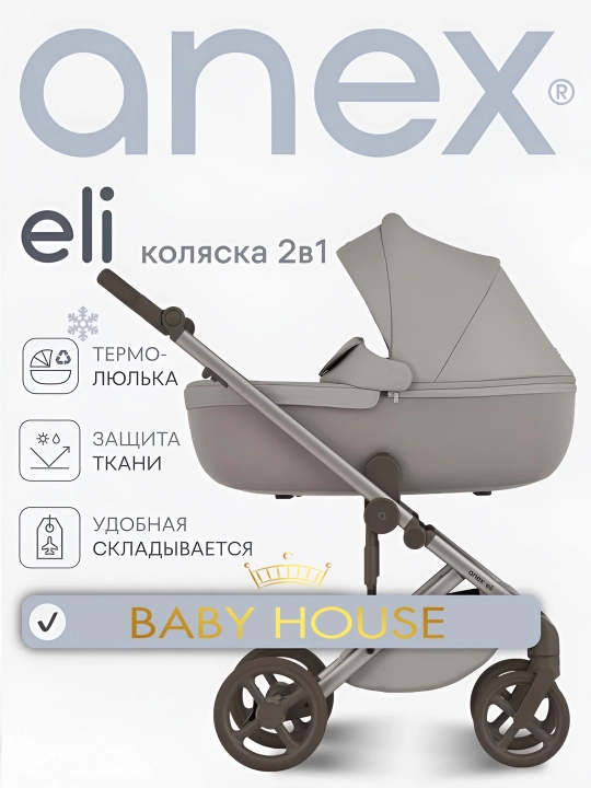 Детская коляска Anex ELI, 2 в 1