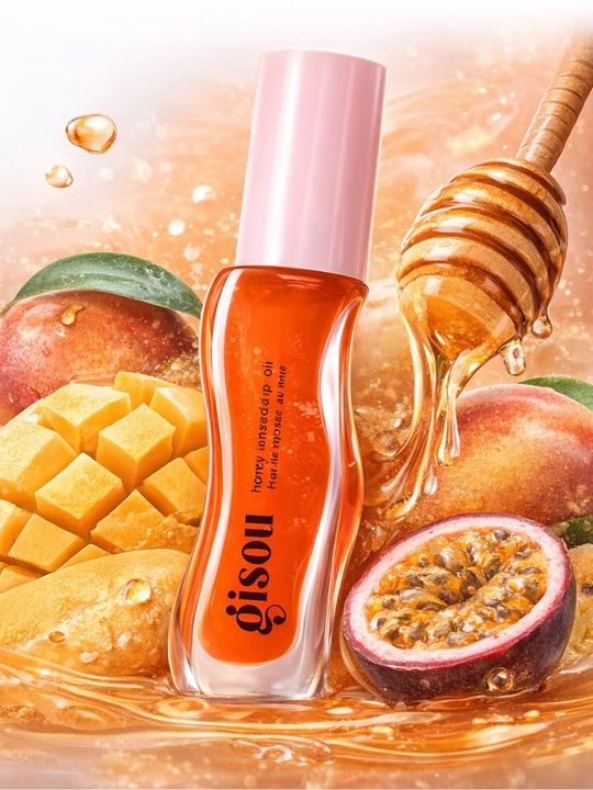 Увлажняющее масло для сухих губ с мёдом Coconut Frost, глянцевый эффект Gisou