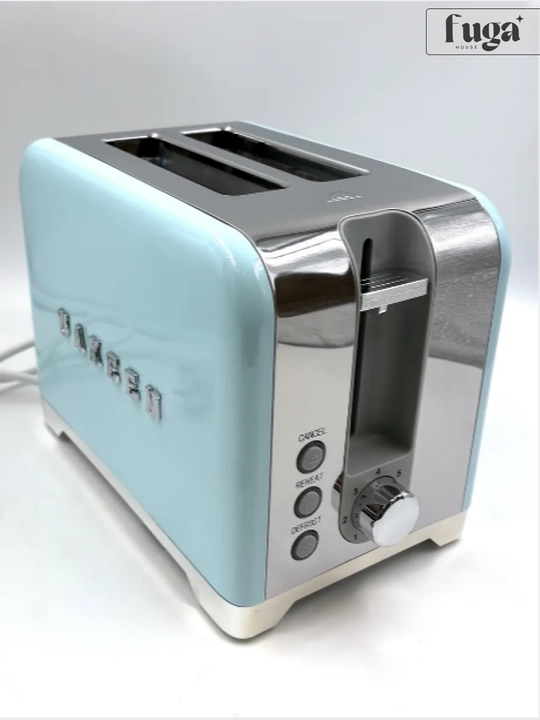 Uakeen 1000 Vt elektr tosteri 2 ta tost uchun, muzdan tushirish va 7 ta qovurish darajasi bilan