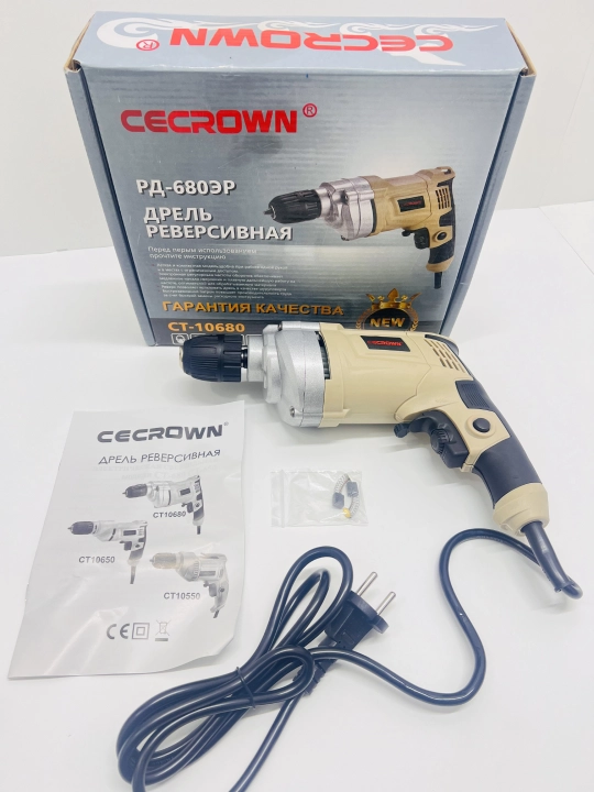 CECROWN elektr drel, uy va ustalar uchun - 