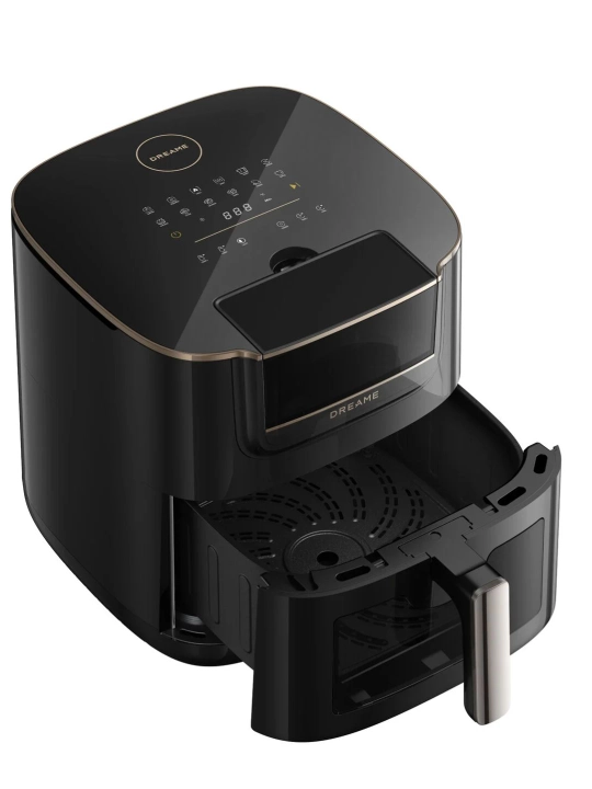 Dreame AF30 Black 7L aerogrill SmartSteam bug‘ texnologiyasi, 2300 Vt, keramika qoplama