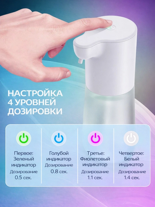 Sensorli sovun dozatori, suyuq sovun uchun avtomatik dispenser