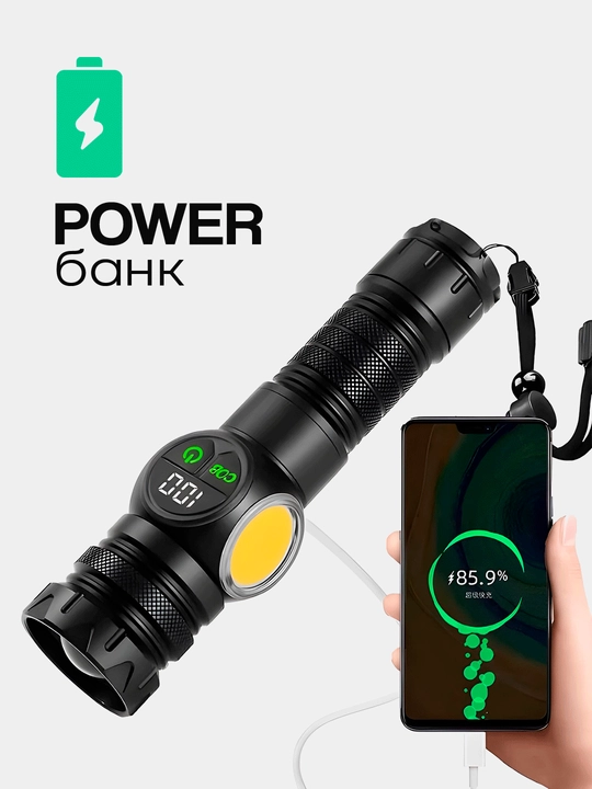 Mini LED fonar BX-P12 — suvga chidamli, taktik, sayohat va baliq ovlash uchun mos