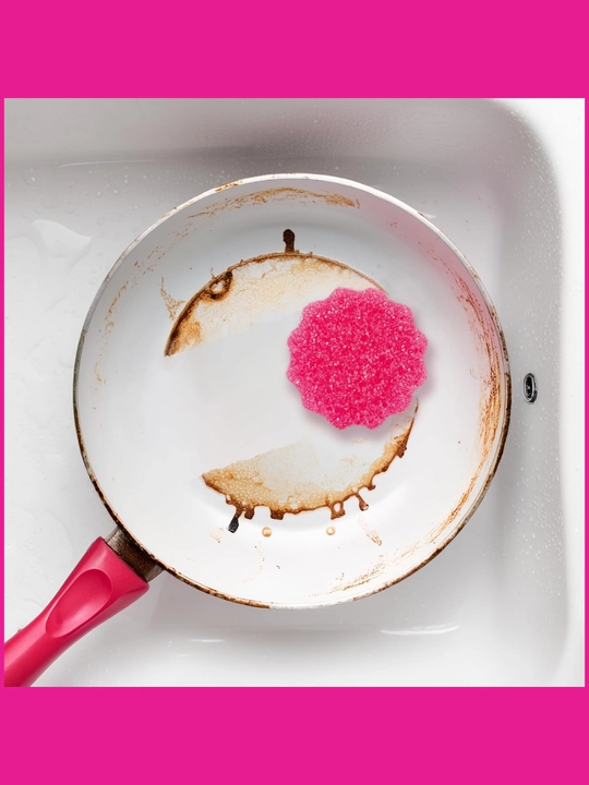 The Pink Stuff Sqeezy— ikki tomonlama tozalash gubkasi va skrabber, dog‘larga qarshi