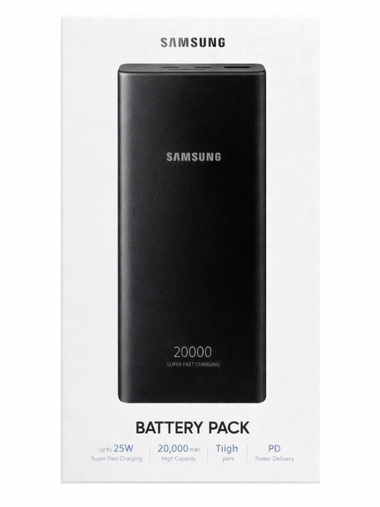 Powerbank Samsung 20000 mA/soat - tezroq, kuchliroq, qulayroq, tez zaryadlash